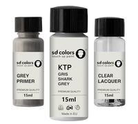 SD COLORS GRIS SHARK GRIGIO KTP New Ritocco Vernice 15 ML RIPARAZIONE GRAFFIO CHIP PENNELLO COLORE CODICE KTP GRIGIO Squalo (VERNICI+PRIMER+LACQUER)
