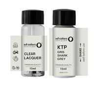 SD COLORS GRIS SHARK GRIGIO KTP New Ritocco Vernice 15 ML RIPARAZIONE GRAFFIO PENNELLO COLORE CODICE KTP GRIGIO Squalo (VERNICI+LACQUA)