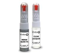 SD COLORS IRIDIUM SILVER 775 compatibile con MERCEDES New Touch Up Paint Pen Kit di riparazione 20 ML GRAFFIO SPAZZOLA COLORE CODE 775 IRIDIUM SILVER (PAINT+LACQUER)