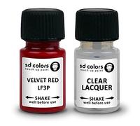 SD COLORS LF3P - Vernice per ritocchi, 15 ML, Colore Rosso