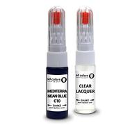 SD COLORS MEDITERRANEAN BLUE C10 compatibile con BMW New Touch Up Paint Pen Kit di riparazione 20 ML GRAFFIO SPAZZOLA COLORE CODE C10 MEDITERRANEO BLU (PAINT+LACQUER)