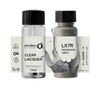 SD COLORS MONSOON GREY LX7R New Touch Up Paint 15 ML RIPARAZIONE GRAFFIO PENNELLO COLORE CODICE LX7R MONSOON GRIGIO (VERNICI+LACQUA)