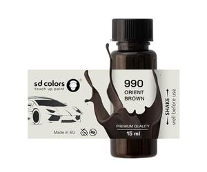 SD COLORS Orient Marrone 990 - Vernice per ritocchi, 15 ML, Colore Marrone