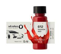 SD COLORS PASSION RED 612 - Vernice per ritocchi, 15 ML, per riparazione graffi e scheggiature, codice colore 612, colore rosso passione (appena pittura)