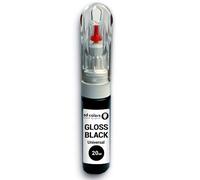 SD COLORS Penna per ritocchi Universale, Colore Nero Lucido, 20 ml, per Riparazione di scheggiature, Graffi, Auto, Moto, Biciclette, Cerchi in Lega