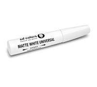 SD COLORS Pennarello Ritocco Vernice Bianco Opaco 12ml Vernice Universale per Riparare Graffi e Scheggiature su Auto, Metallo, Plastica, Legno, Mobili e Superfici Verniciate