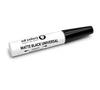SD COLORS Pennarello Ritocco Vernice Nero Opaco 12ml Vernice Universale per Riparare Graffi e Scheggiature su Auto, Metallo, Plastica, Legno, Mobili, Biciclette e Superfici Verniciate