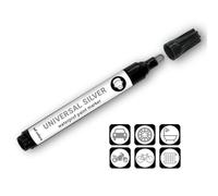 SD COLORS Pennarello universale con punta da 3 mm, compatibile con metallo, pietra, ceramica, vetro, plastica, bici, auto, fai da te