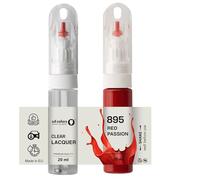 SD COLORS ROSSO PASSIONE 865 895 895B - Pennello per ritocchi da 20 ML per riparazione graffi (vernice + laccetto)