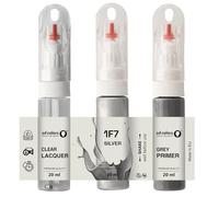 SD COLORS SILVER 1F7 ritocco 20 ML vernice conveniente pennello per riparazione graffi (vernice+primer + laccetto)