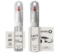 SD COLORS UNITED GRIGIO LA7T X6 ritocco 20 ML PAINT CONVENIENTE SPAZZOLA PER RIVISIONE GRAFFIO (VERNICI LACQUA)