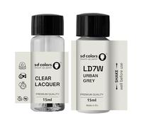SD COLORS Urban Grey LD7W 2A New Touch Up Paint 15 ML Riparazione GRAFFIO Colore CODICE LD7W 2A Urban Grey