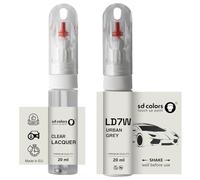 SD COLORS Urban Grey LD7W 2A ritocco 20 ML vernice conveniente pennello per riparazione graffi (vernice + laccatura)