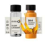 SD COLORS VALENCIA ARANCIO B44 New Touch Up Paint 15 ML RIPARAZIONE GRAFFIO CHIP PENNELLO COLORE CODICE B44 VALENCIA ARANCIONE (VERNICIE+LACQUA)