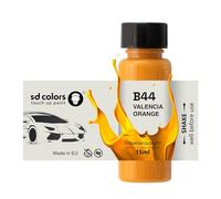 SD COLORS VALENCIA ARANCIO B44 New Touch Up Paint 15 ML RIPARAZIONE GRAFICO CHIP PENNELLO COLORE CODICE B44 VALENCIA ARANCIO (SOLO VERNICIA)