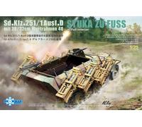 Sd.Kfz.251/1 Ausf.D Stuka A Piedi In 1/35 Di Vespid Models: Interno Completo