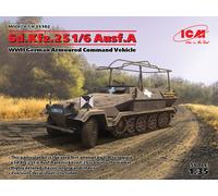 Sd.kfz.251/6 Ausf.a, WWII German Armoured Command Vehicle 1:35 Plastic Model Kit