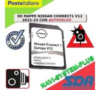 SD MAPPE NISSAN CONNECT 1 V12 2022-23 EUROPA + AUTOVELOX OMAGGIO