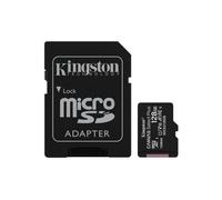 SD-MICRO KINGSTON 128GB in dapter CLASS 10 UHS-I 100MB/s + ADATTATORE Canv