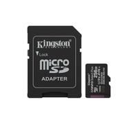 Sd-micro kingston 256gb canvas select plus classe 10, uhs-i, u1/u3, video 10/30, a1, read 150mb/s + adattatore - sdcs3/256gb
