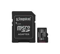 Sd-micro kingston 64gb canvas select plus classe 10, uhs-i, u1/u3, video 10/30, a1, read 100mb/s + adattatore - sdcs3/64gb