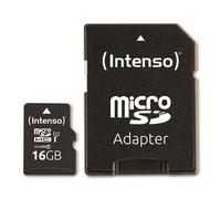 SD MicroSD Card 16GB Intenso SD-HC UHS-I inkl. SD- NUOVO