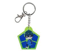 SD TOYS - Portachiavi in acrilico Chibi Yoichi Isagi Blue Lock - Colore Verde, Verde, S