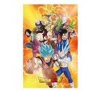 SD TOYS - Poster 3D Universal Survival Heroes Dragon Ball Super - Misure 38 x 58 cm