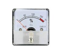 SD50 180%/10V Input DC Openness Meter Red Scale Pointer Instrument Non Direct Installation 50 * 50mm 1Pcs