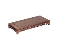 SDA287MZ Espositore Orientale Espositore rettangolare in legno, base for vaso teiera e bonsai for la decorazione di casa e ufficio Espositore per Decorazioni(Grande)