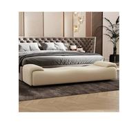 SDA287MZ Foyer Sgabello da letto, divano, panca lunga, luce, lusso, camera, portaoggetti, guardaroba, for cambiare le scarpe Fango(Off-white,M)