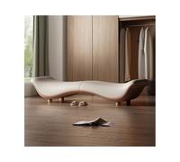 SDA287MZ Foyer Sgabello da letto minimalista italiano, sgabello for camera, frontale for, panca for scarpe, negozio di abbigliamento, divano Fango(Beige,Piccolo)