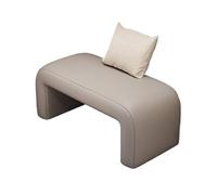 SDA287MZ Foyer Sgabello lustrascarpe for uso domestico Porta Ingresso Indossare scarpe Camera da letto Divano Fango(Grijs,80cm)