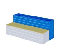 SDA287MZ Parco Set combinato fioriera e panca orizzontale | Adatto for strada comunale Park Street(XS)