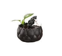 SDA287MZ Studio Fontana da Tavolo in Stile Cinese con Pompa sommergibile for casa, Ufficio, Camera Letto Feng Shui(Nero)