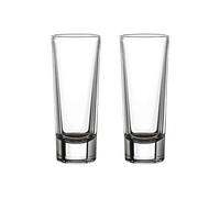 SDA287MZ Versatile Clear Heavy Base Shot Glasses Set of 2, Lead-free Glass for Whiskey, Tequila, Vodka and Cocktail
