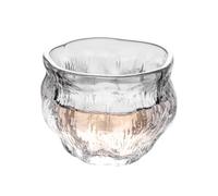 SDA287MZ Versatile Tazza da 2,7 once in cristallo, piccola, soffiata a mano, con decorazione in rilievo, for degustazione di tè giapponese, tazze cinesi Kung Fu