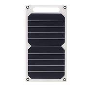 SDADS Caricabatterie solare monocristallino, 10 W, portatile, pannello solare monocristallino, pannello solare da 5 V, porte USB