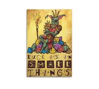 SDAEWUBB Stampa artistica da parete su tela, motivo: Dice Goblin King Gioco di ruolo, poster decorativo per camera da letto, moderno, per camera da letto, 50 x 75 cm