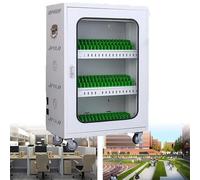 SdaryWare Armadietto per cellulare, ricaricabile, stazione di ricarica USB per telefoni cellulari e tablet, 20 porte e 60 porte (50 slot)