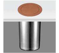 SdaryWare Coperchio per pattumiera da Incasso per Mobile da Cucina, in Acciaio Inox 304, con Coperchio Basculante, per la Raccolta differenziata, da banco, per pattumier,Rose Gold-Lid + Bucket