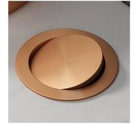 SdaryWare Coperchio per pattumiera da Incasso per Mobile da Cucina, in Acciaio Inox 304, con Coperchio Basculante, per la Raccolta differenziata, da banco, per pattumier,Rose Gold-Single Lid