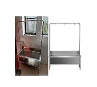 SdaryWare Lavello per mocio da Pavimento, Vasca di Servizio per mocio in Acciaio Inossidabile, lavello per Lavanderia Commerciale, Kit per Vasca di Servizio per mocio per,High Rack-120x60cm