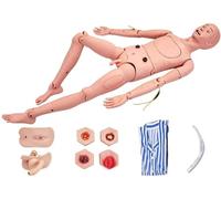 SdaryWare Manichino per Cure avanzate a grandezza Naturale, modulo antidecubito con Cintura genitale Intercambiabile, modulo Trauma, Abbigliamento per pazienti, Materiale didattico e Materia,Male