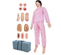 SdaryWare Manichino per Cure avanzate a grandezza Naturale, modulo antidecubito con Cintura genitale Intercambiabile, modulo Trauma, Abbigliamento per pazienti, Materiale didattico e Materia,Female