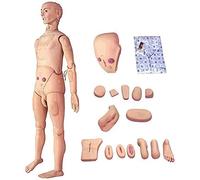 SdaryWare Manichino Professionale per la Cura del paziente Maschile, Modello Umano a grandezza Naturale da 5,57 Piedi, per la Formazione Infermieristica e Medica