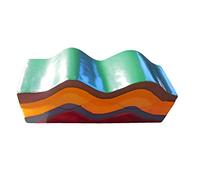 SdaryWare Modello di Movimento della Crosta terrestre - Modello dimostrativo del Cambiamento della Crosta terrestre - Modello di Studio Modello dimostrativo dei cambiamenti della Crosta