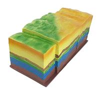 SdaryWare Modello di Piegatura delle faglie, Modello di divulgazione scientifica geologica con Movimento simulato delle Forme del Terreno per l'insegnamento e Lo Studio,A
