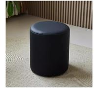 SdaryWare Sgabelli Rotondi in Pelle PU, Sgabello Minimalista per Cambiare Le Scarpe, per Soggiorno, Panca per Scarpe, Piccolo Sgabello per Il Trucco, Camera da Letto, camerino(Nero-Taglia Unica)