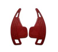 SDBWUYBYG di estensione per le palette del cambio Compatibile con BMW 1, 2 | Compatibile con BMW 3, 4, 5, 6, 7, X1, X4, X5, X6, F30, F31, F32, F10, F20(Red Carbon Fiber)